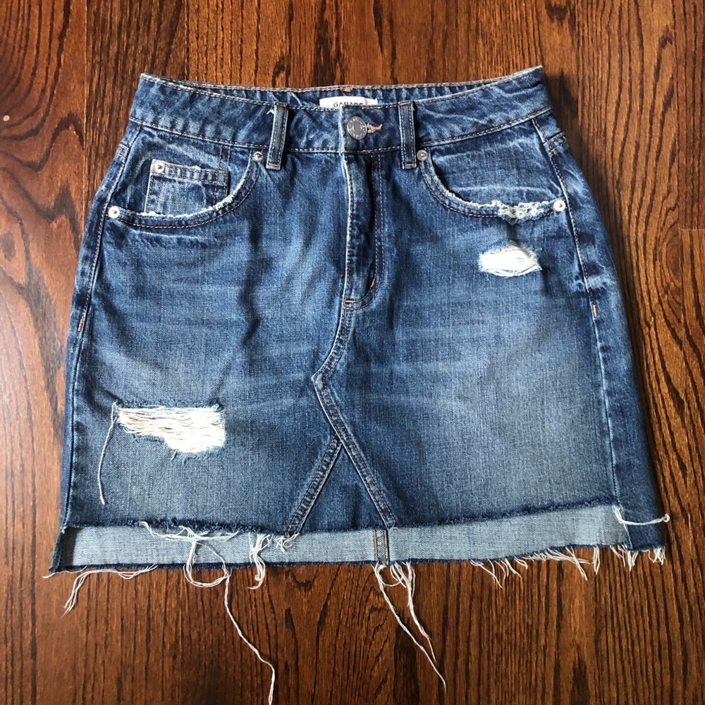Garage Denim Jean Skirt